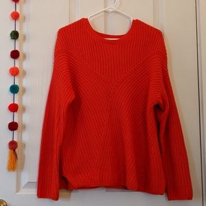 Red orange sweater